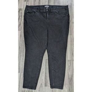 Torrid Womens Plus Size 26 R‎ Bombshell Skinny Premium Stretch Black Denim Jeans